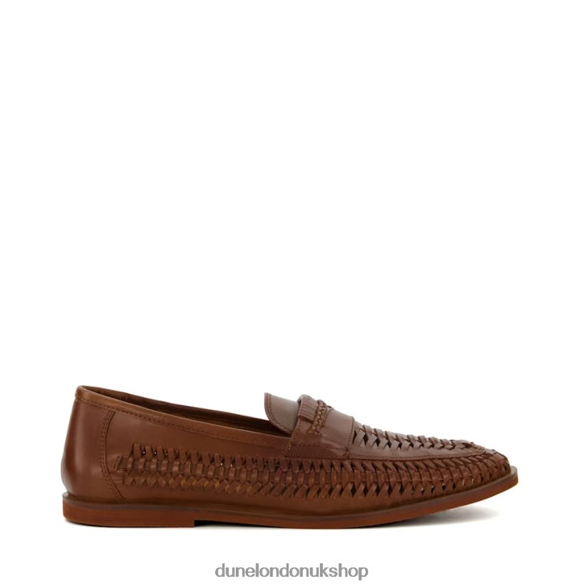 Casual Woven Loafers Men N4BBPB800 Dune London Brickles Tan