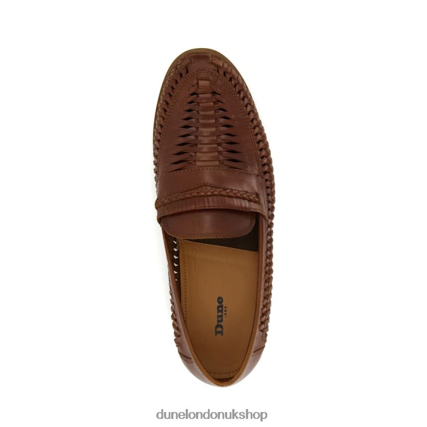 Casual Woven Loafers Men N4BBPB800 Dune London Brickles Tan