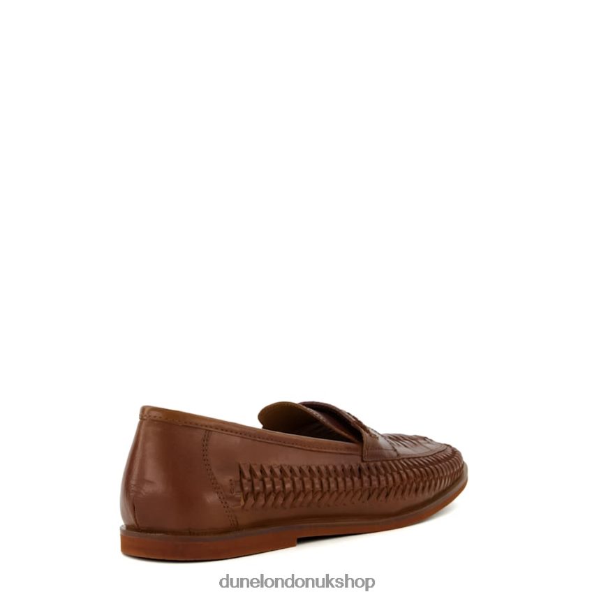 Casual Woven Loafers Men N4BBPB800 Dune London Brickles Tan