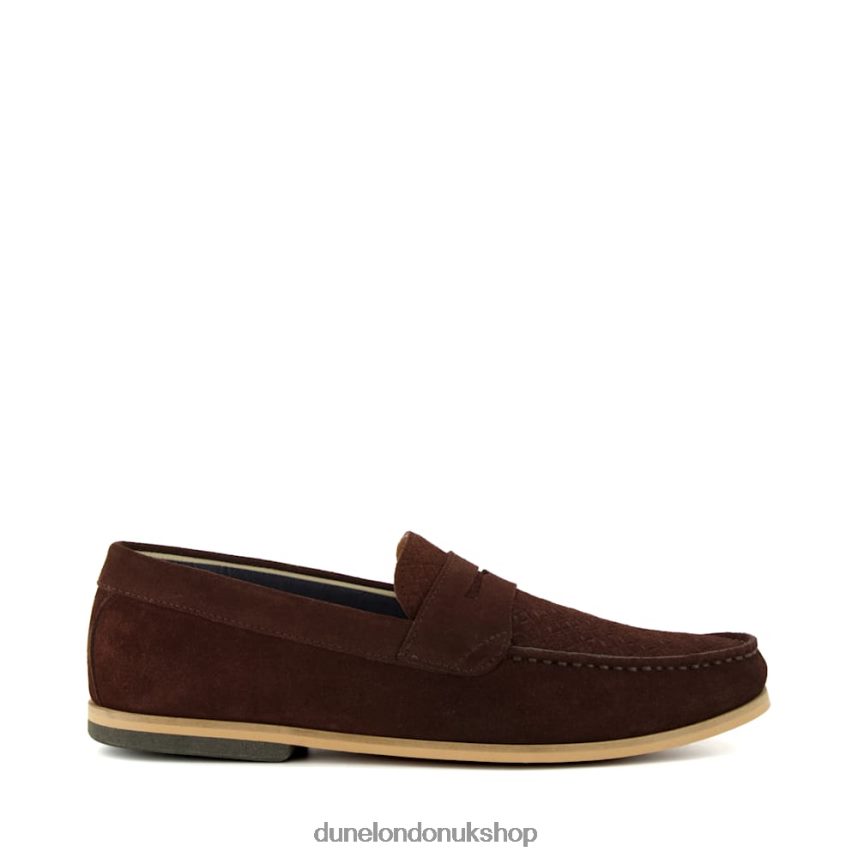 Saddle-Trim Loafers Men N4BBPB780 Dune London Beato Brown