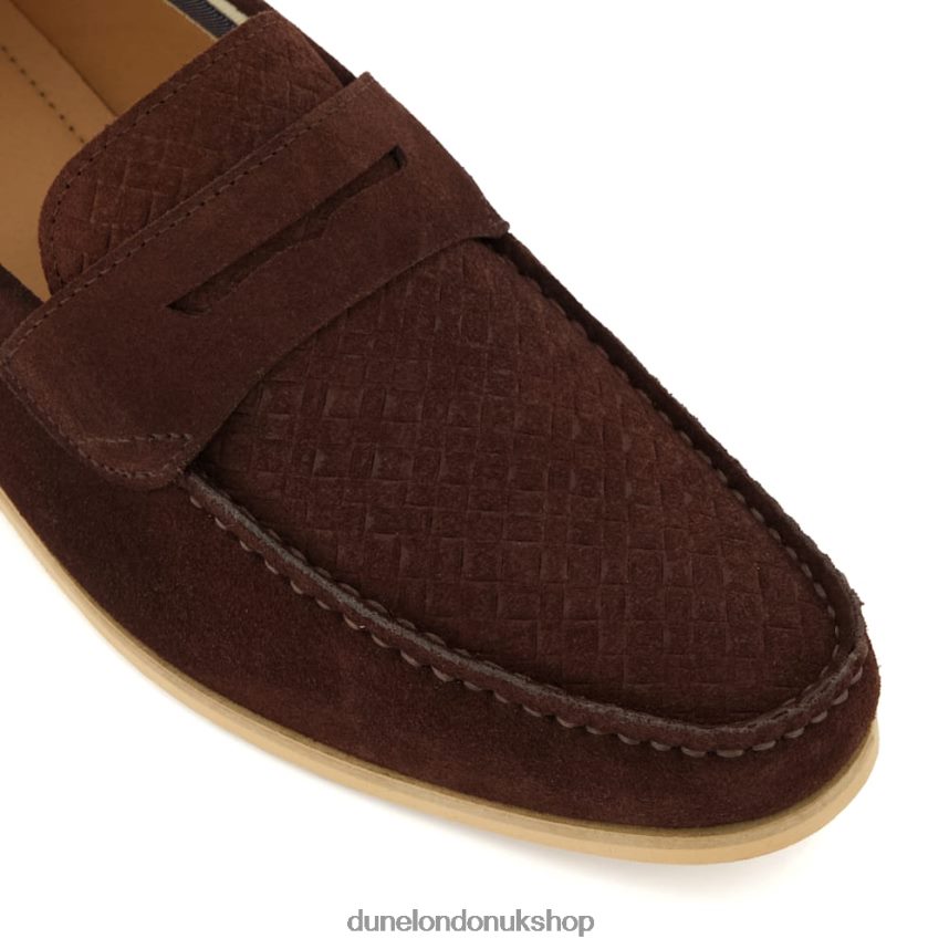 Saddle-Trim Loafers Men N4BBPB780 Dune London Beato Brown