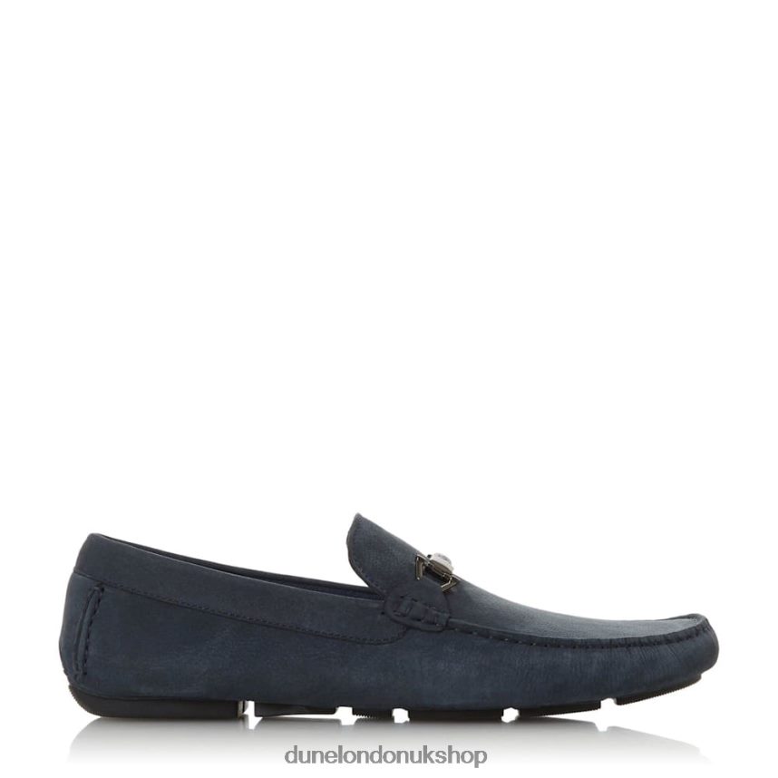 Square Toe Moccasin Loafer Men N4BBPB766 Dune London Beacons Navy