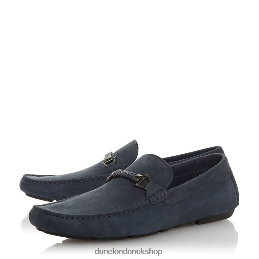 Square Toe Moccasin Loafer Men N4BBPB766 Dune London Beacons Navy