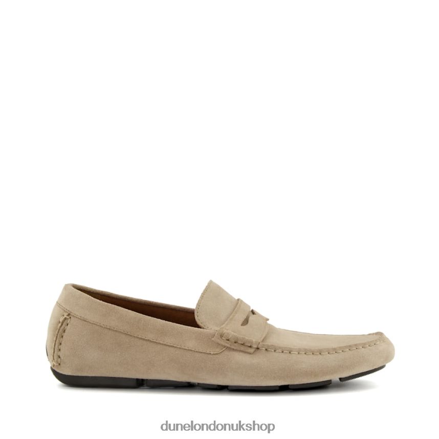 Square-Toe Moccasin Loafers Men N4BBPB883 Dune London Bradlay Sand