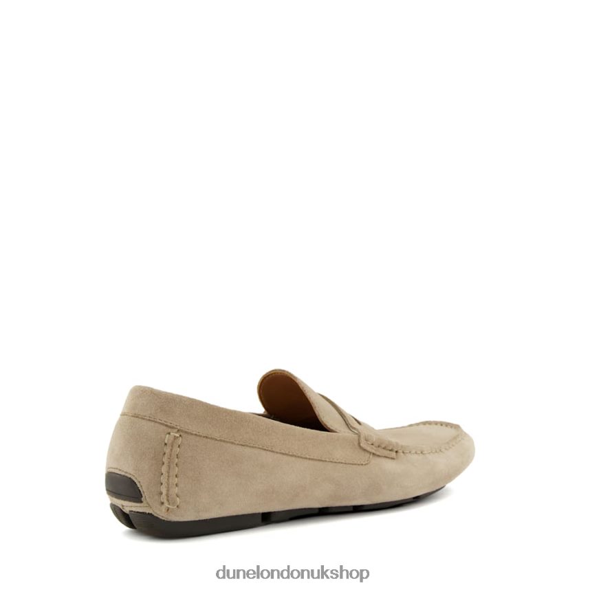 Square-Toe Moccasin Loafers Men N4BBPB883 Dune London Bradlay Sand