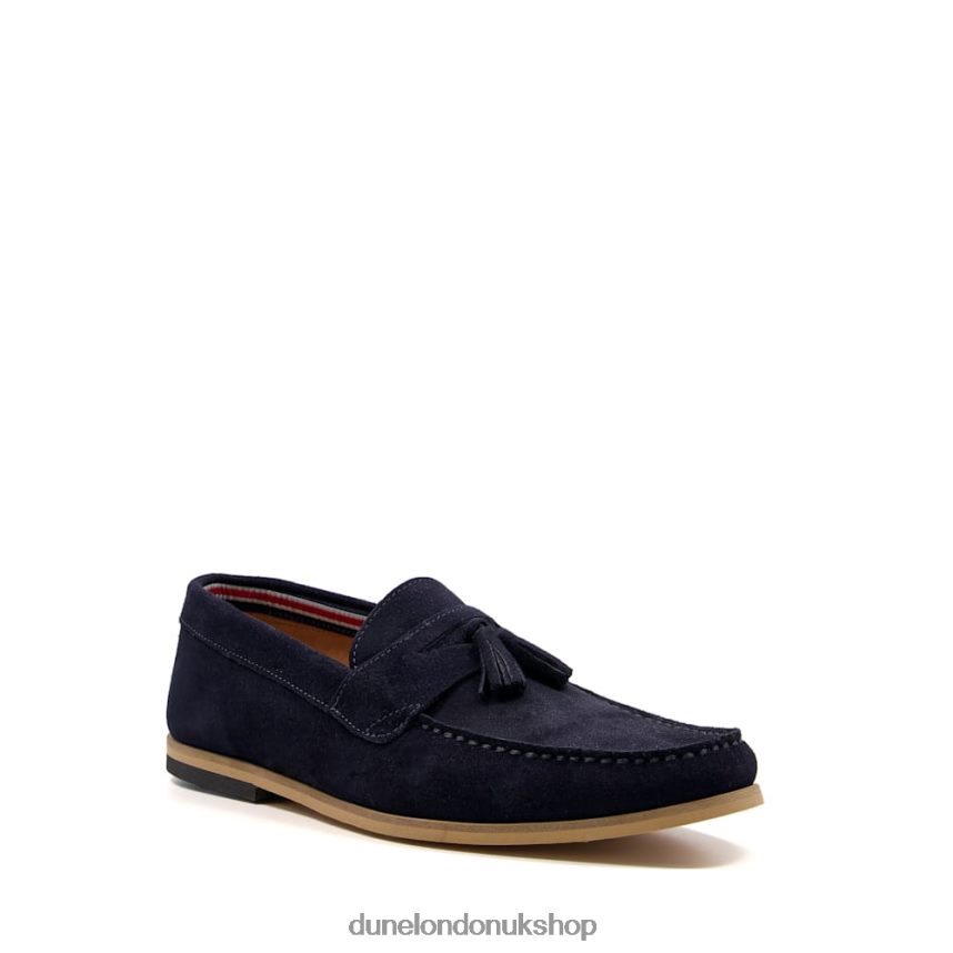 Suede Loafers Men N4BBPB791 Dune London Bart Navy - Click Image to Close