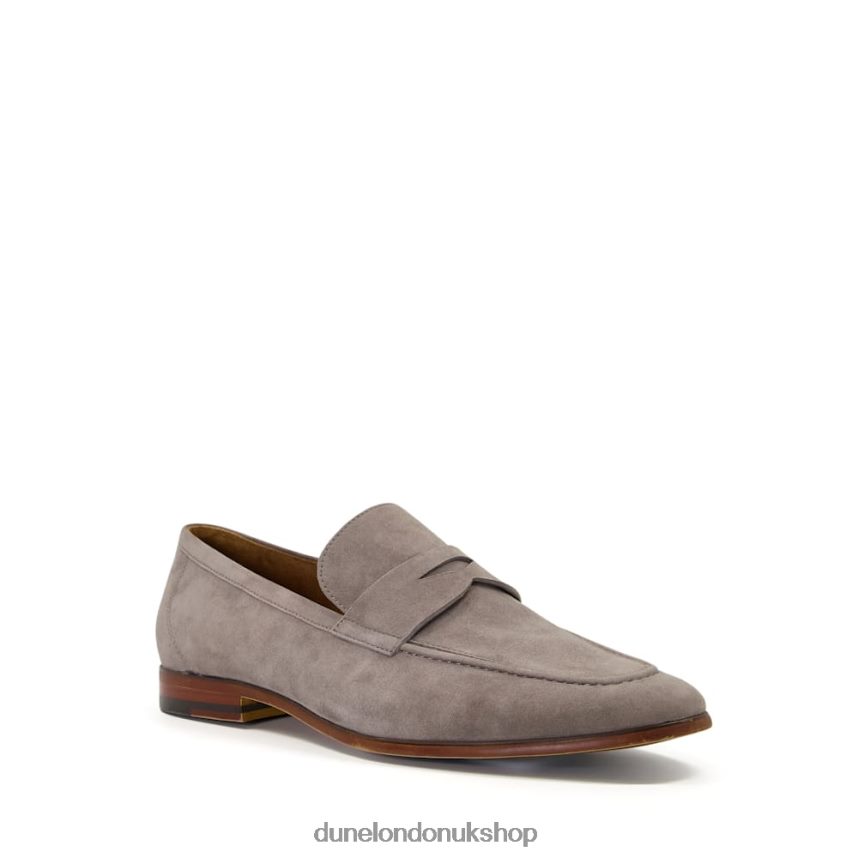 Suede Saddle Loafers Men N4BBPB837 Dune London Silas Grey