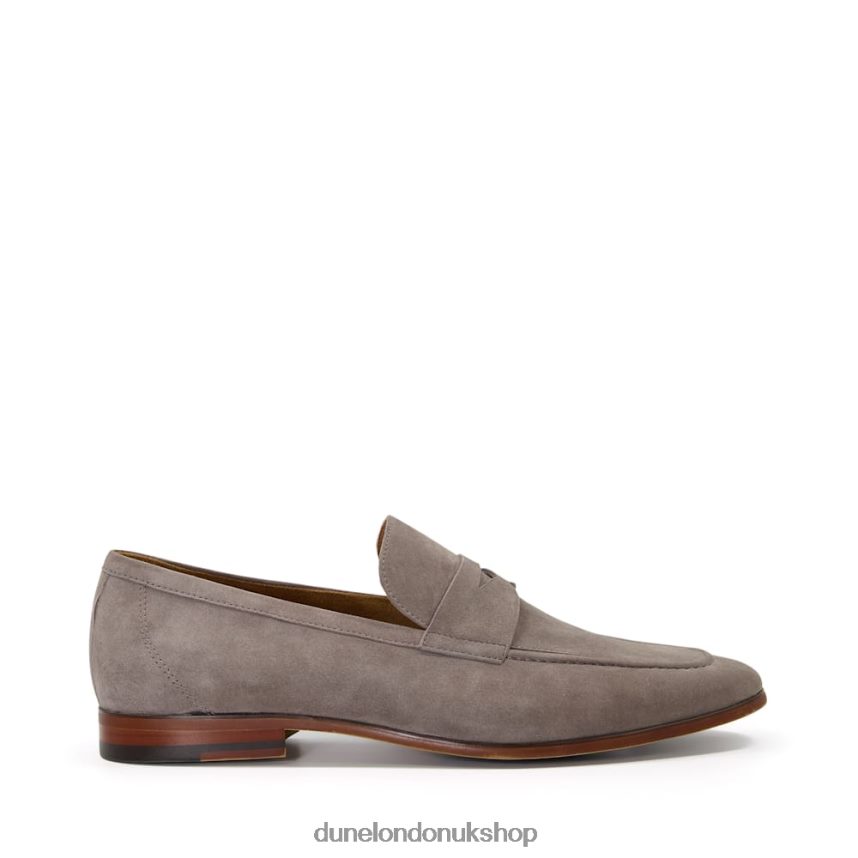 Suede Saddle Loafers Men N4BBPB837 Dune London Silas Grey