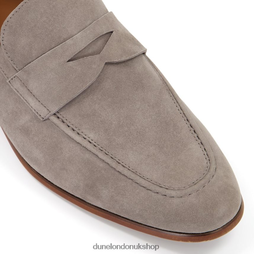 Suede Saddle Loafers Men N4BBPB837 Dune London Silas Grey