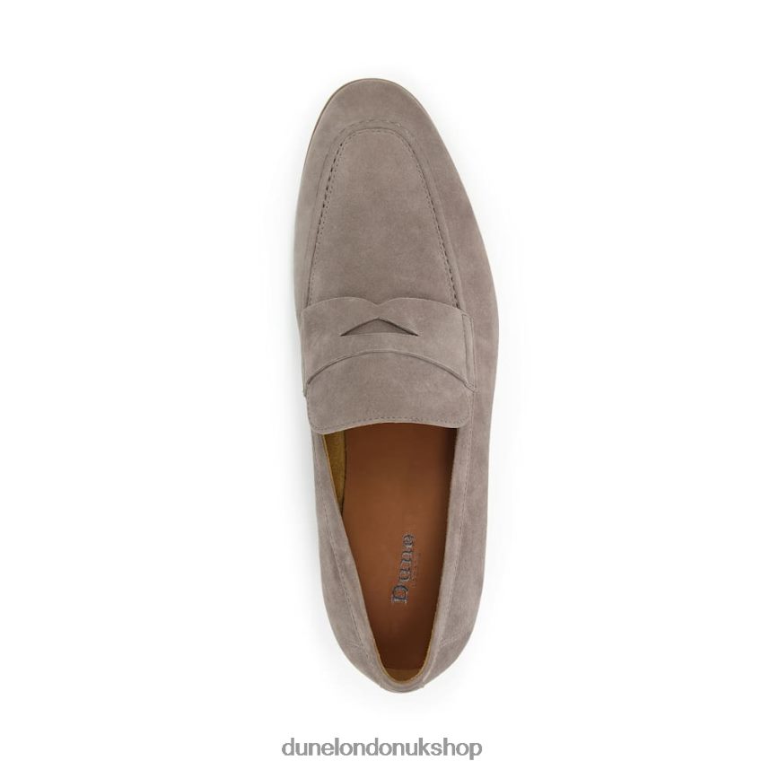 Suede Saddle Loafers Men N4BBPB837 Dune London Silas Grey