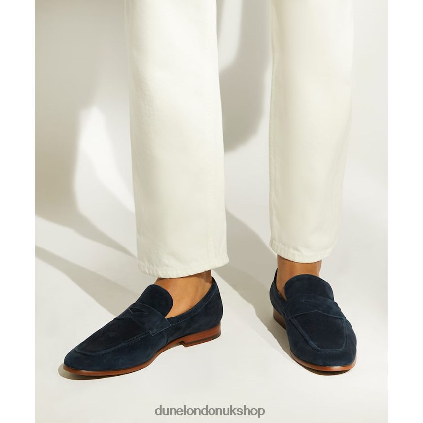 Suede Saddle Loafers Men N4BBPB882 Dune London Silas Navy