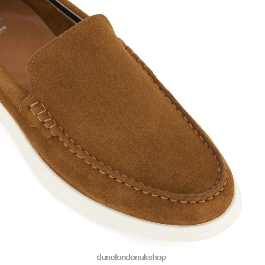 Topstitch Casual Loafers Men N4BBPB695 Dune London Buftonn Tan