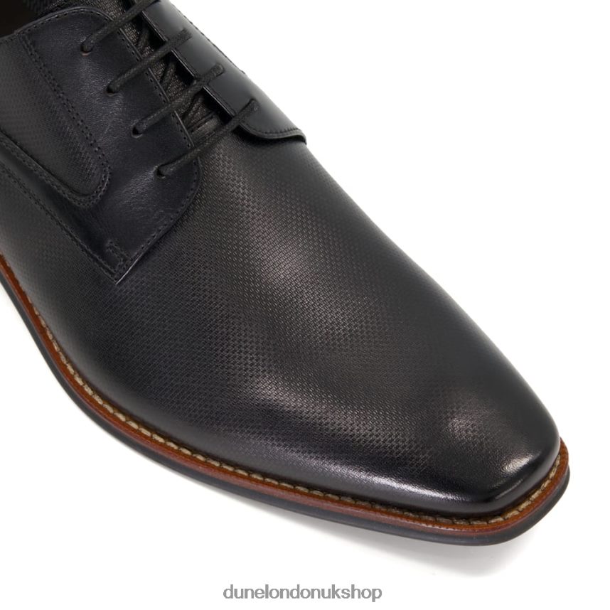 Burnished-Toe Derby Shoes Men N4BBPB724 Dune London Stoney Black