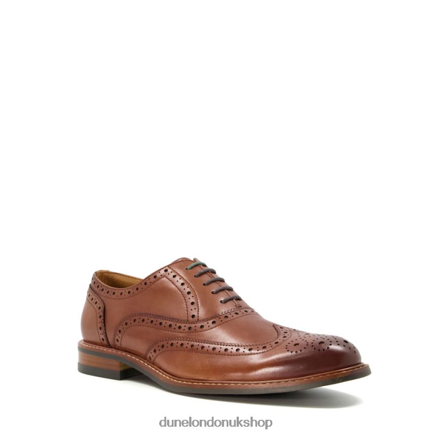 Heavy Brogue Shoes Men N4BBPB814 Dune London Pollodium Tan