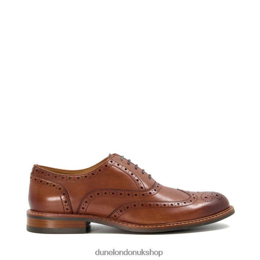 Heavy Brogue Shoes Men N4BBPB814 Dune London Pollodium Tan