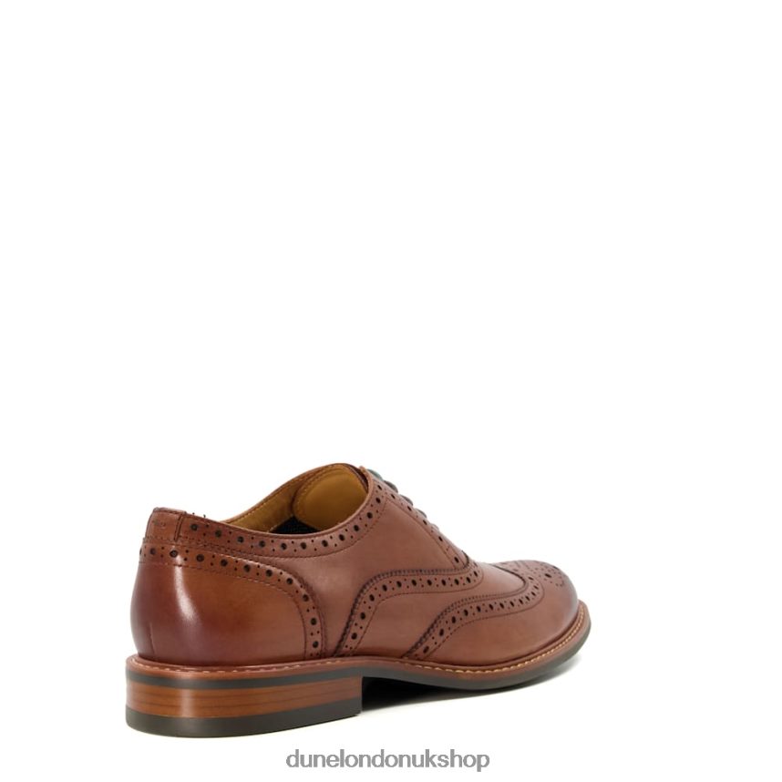 Heavy Brogue Shoes Men N4BBPB814 Dune London Pollodium Tan