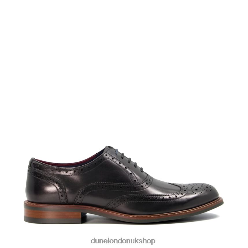 Heavy Brogue Shoes Men N4BBPB831 Dune London Pollodium Black