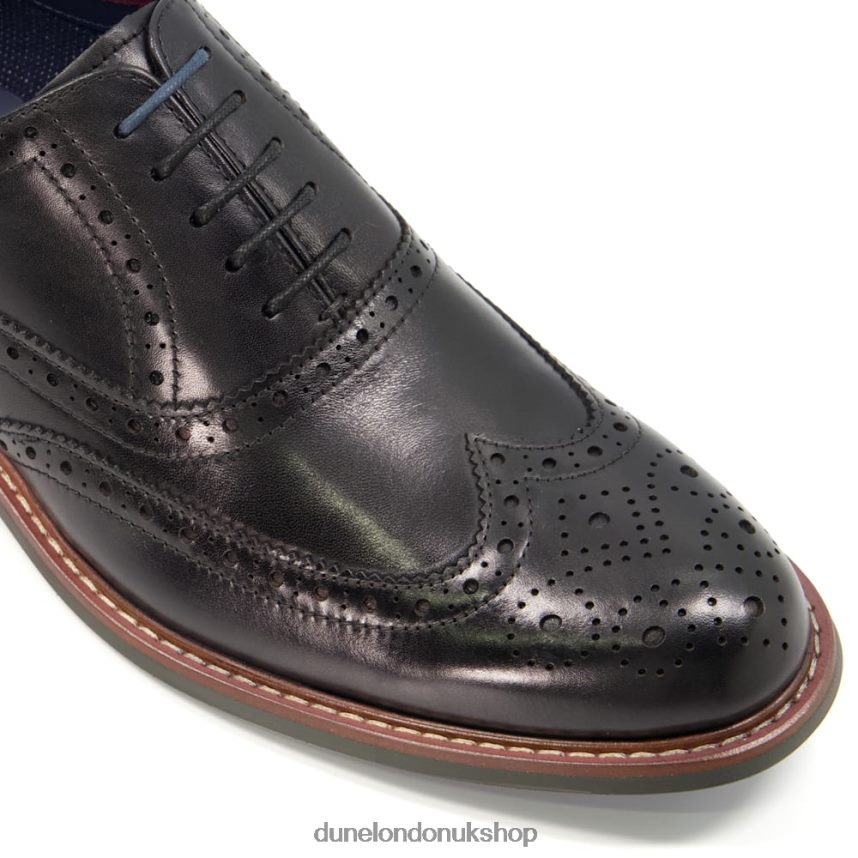 Heavy Brogue Shoes Men N4BBPB831 Dune London Pollodium Black