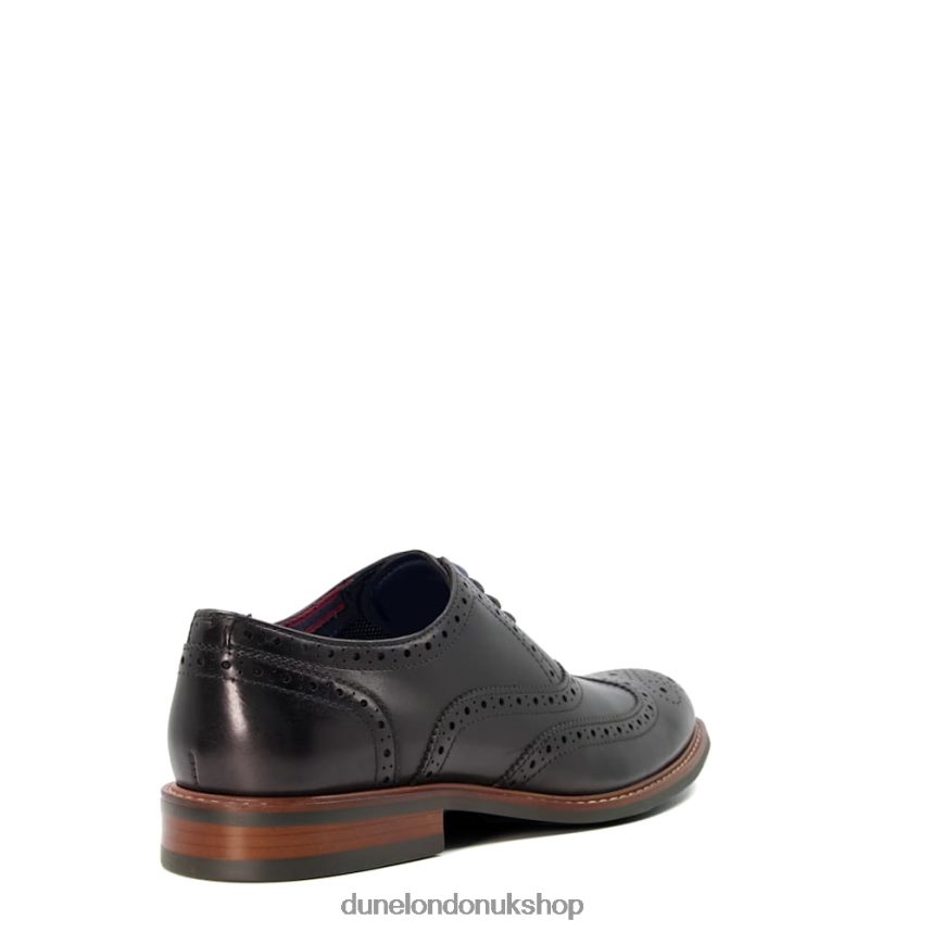 Heavy Brogue Shoes Men N4BBPB831 Dune London Pollodium Black