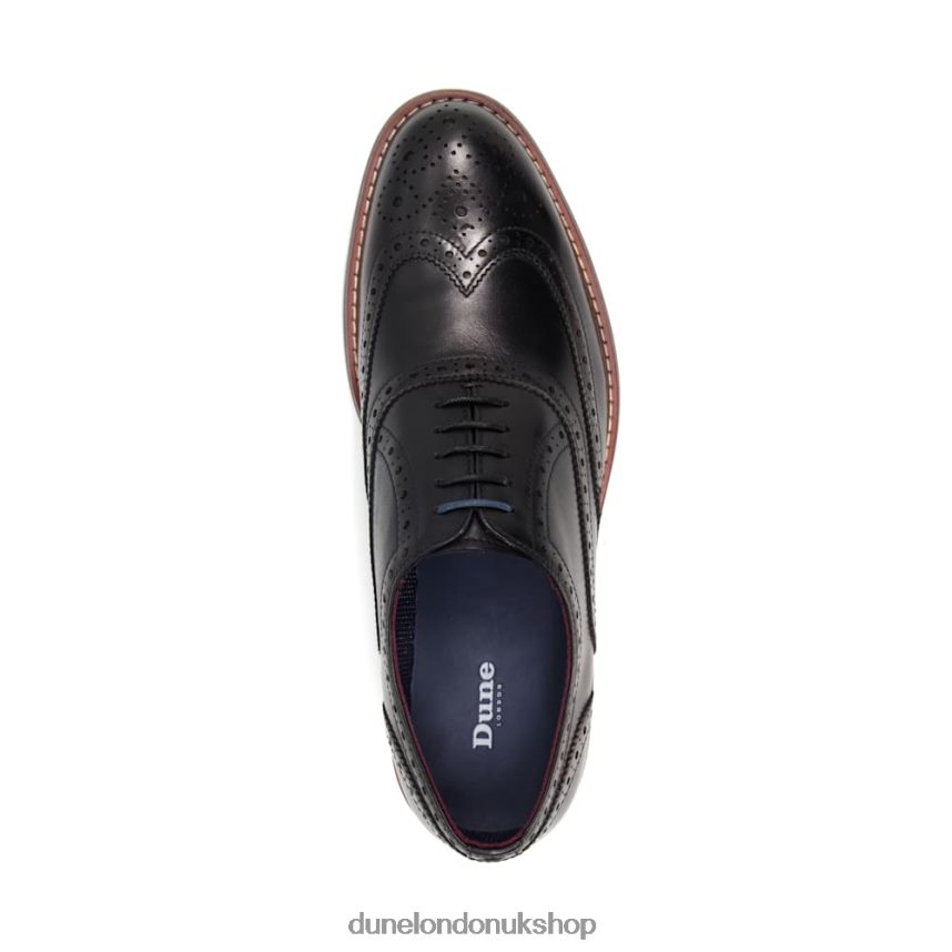 Heavy Brogue Shoes Men N4BBPB831 Dune London Pollodium Black