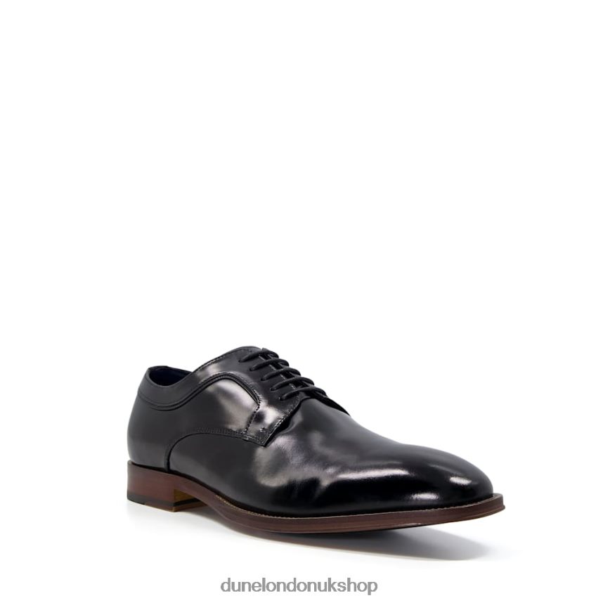 Leather Lace-Up Derby Shoes Men N4BBPB789 Dune London Sparrows Black