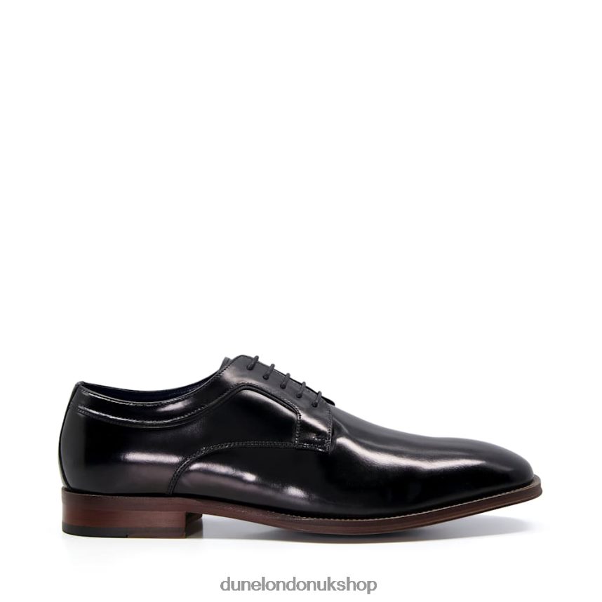 Leather Lace-Up Derby Shoes Men N4BBPB789 Dune London Sparrows Black