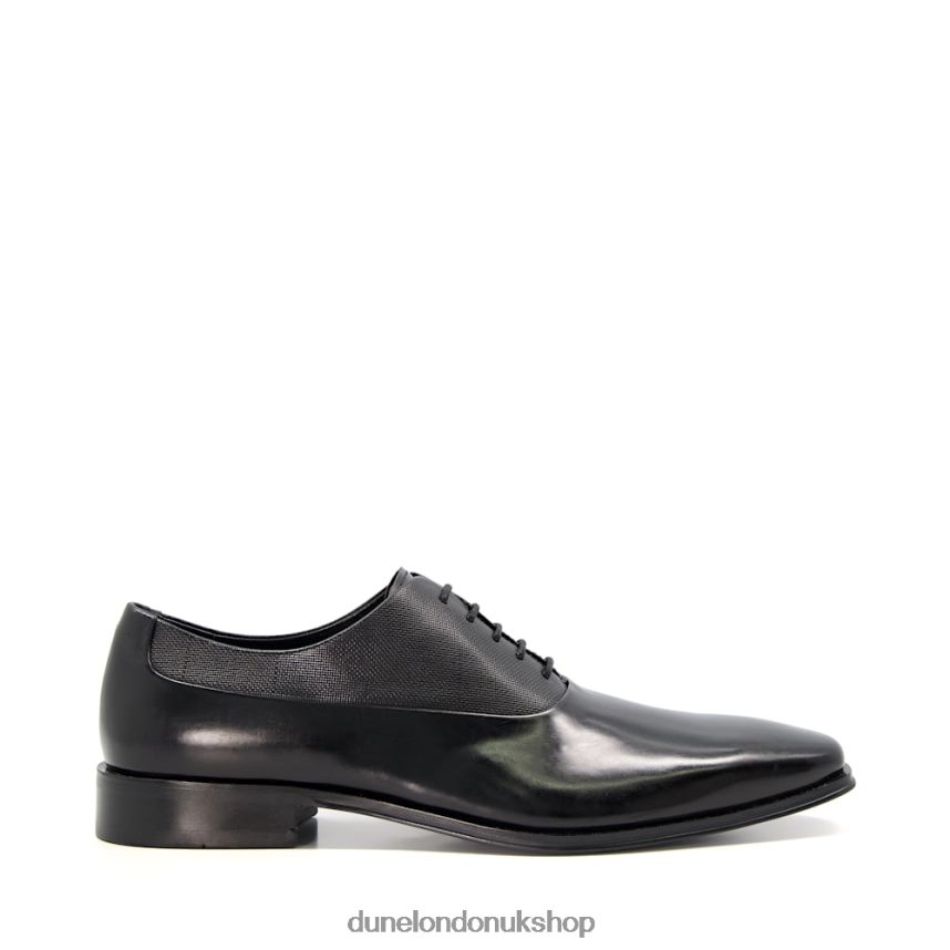 Leather Lace-Up Oxford Shoes Men N4BBPB843 Dune London Selah Black