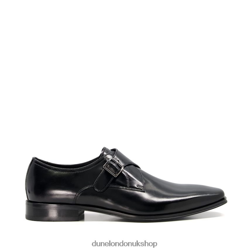 Leather Monk Shoes Men N4BBPB825 Dune London Stevie Black