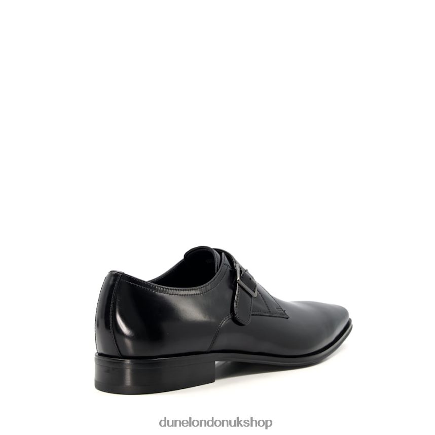 Leather Monk Shoes Men N4BBPB825 Dune London Stevie Black