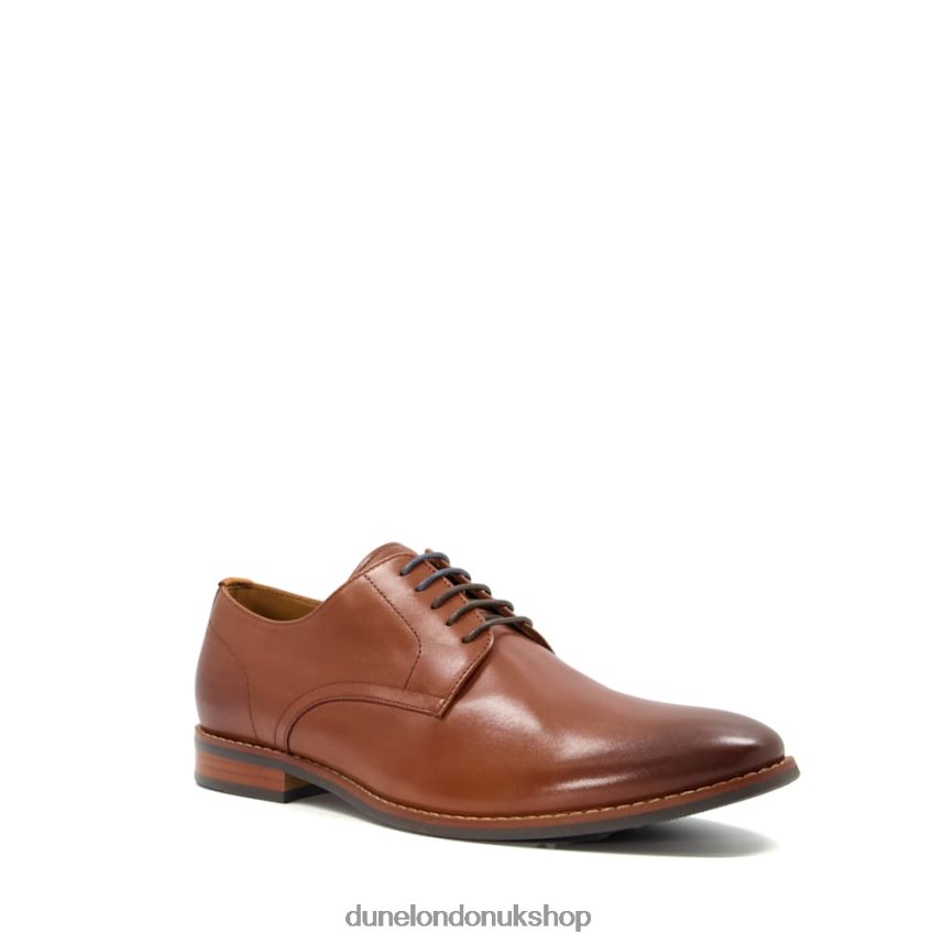 Leather Smart Gibson Shoes Men N4BBPB796 Dune London Suffolks Tan - Click Image to Close