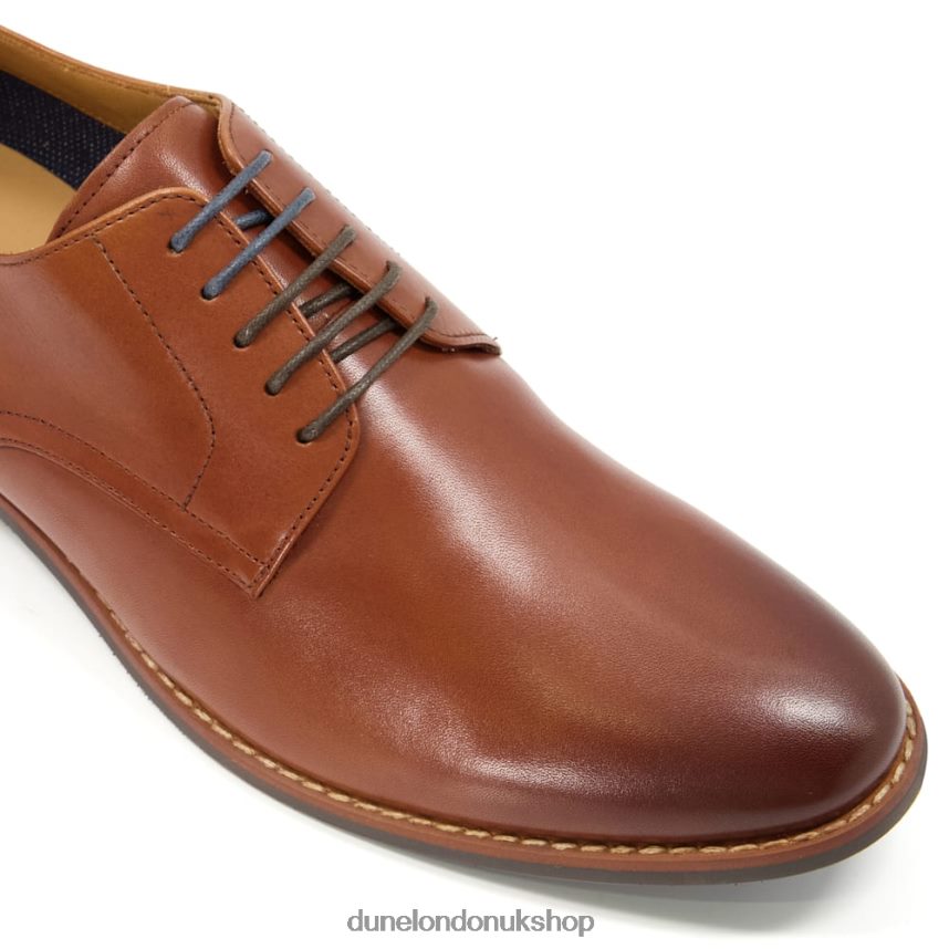 Leather Smart Gibson Shoes Men N4BBPB796 Dune London Suffolks Tan