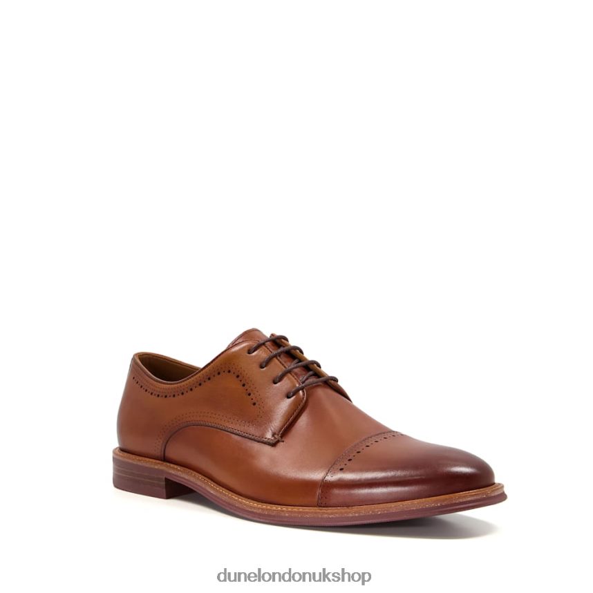 Ombre Leather Lace-Up Derby Shoes Men N4BBPB678 Dune London Savion Tan