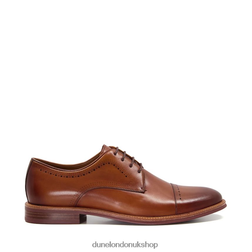 Ombre Leather Lace-Up Derby Shoes Men N4BBPB678 Dune London Savion Tan