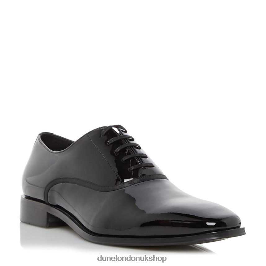 Smart Patent Oxford Shoes Men N4BBPB753 Dune London Swan Black - Click Image to Close