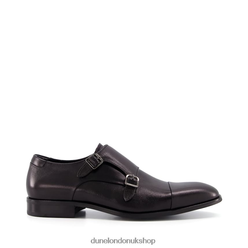 Wide Fit Buckle Leather Shoes Men N4BBPB792 Dune London Schemer Black