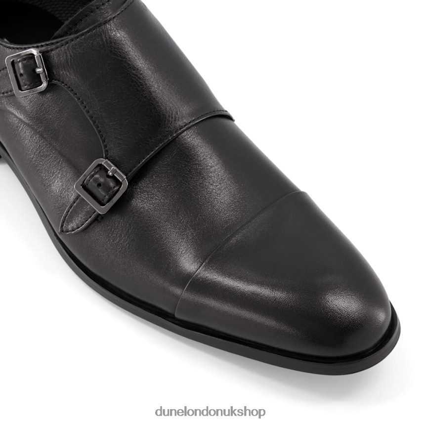 Wide Fit Buckle Leather Shoes Men N4BBPB792 Dune London Schemer Black