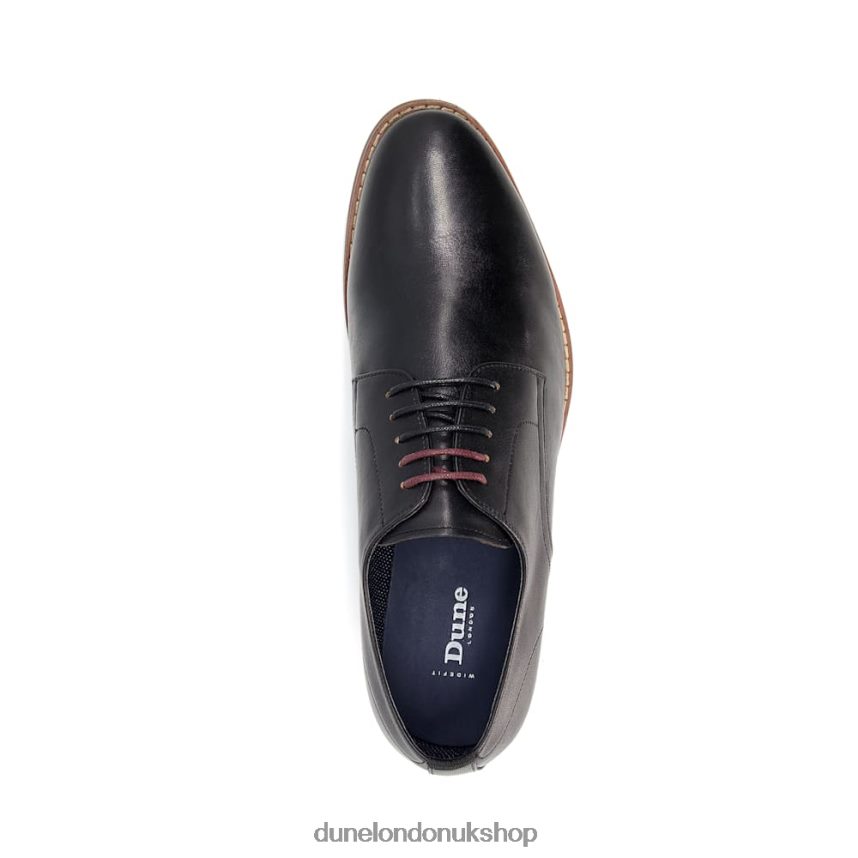 Wide Fit Leather Derby Shoes Men N4BBPB787 Dune London Suffolks Black