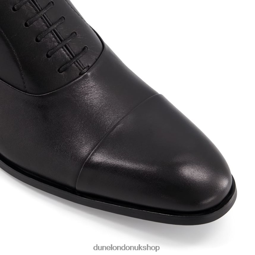 Wide Fit Leather Oxford Shoes Men N4BBPB815 Dune London Secrecy Black