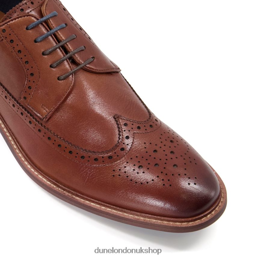 Wingtip Leather Brogue Shoes Men N4BBPB748 Dune London Superior Tan