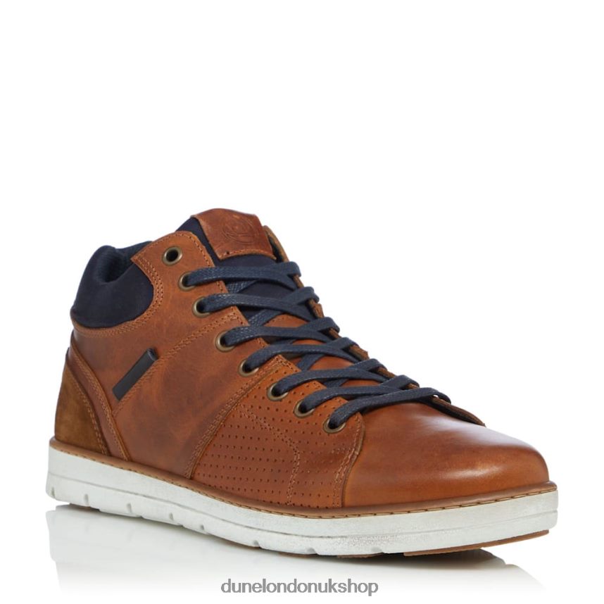 High Top Trainers Men N4BBPB890 Dune London Stakes Tan - Click Image to Close