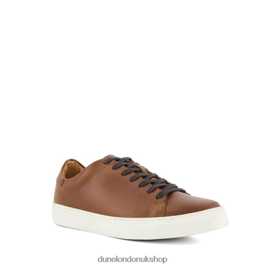 Lace-Up Cup-Sole Trainers Men N4BBPB763 Dune London Terrence Tan