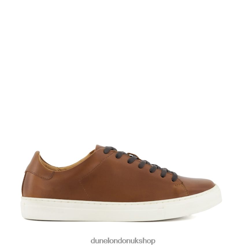 Lace-Up Cup-Sole Trainers Men N4BBPB763 Dune London Terrence Tan