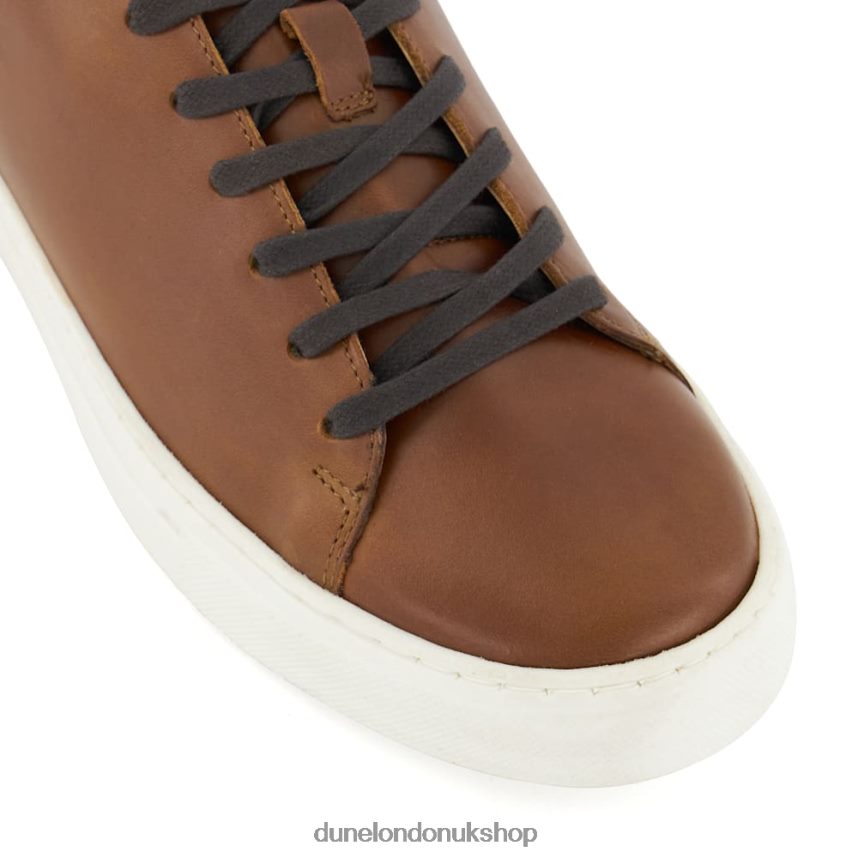 Lace-Up Cup-Sole Trainers Men N4BBPB763 Dune London Terrence Tan