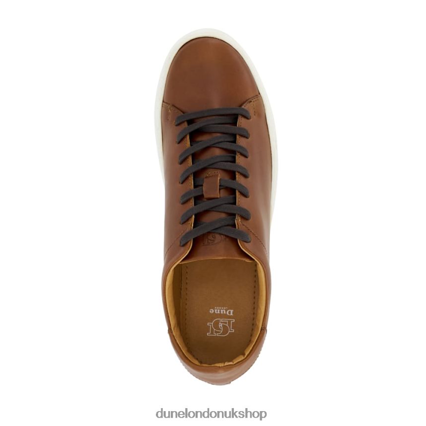 Lace-Up Cup-Sole Trainers Men N4BBPB763 Dune London Terrence Tan