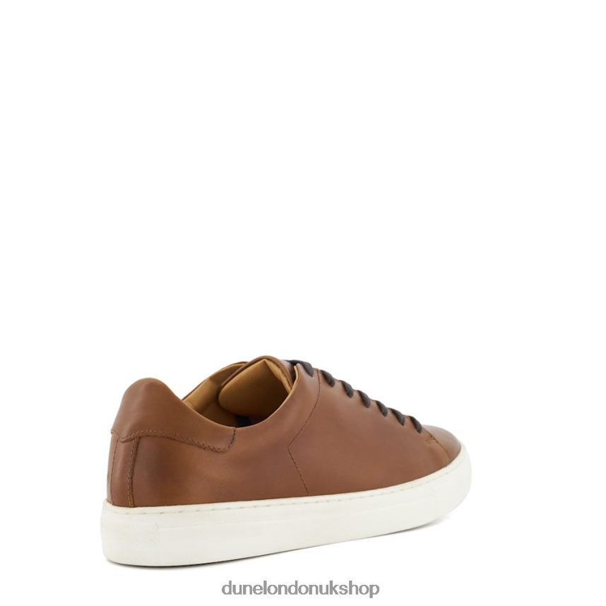 Lace-Up Cup-Sole Trainers Men N4BBPB763 Dune London Terrence Tan