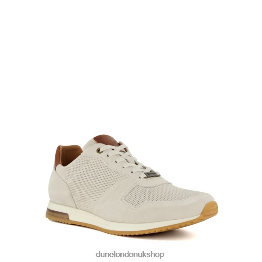 Lace-Up Runner Trainers Men N4BBPB718 Dune London Trilogy Off White