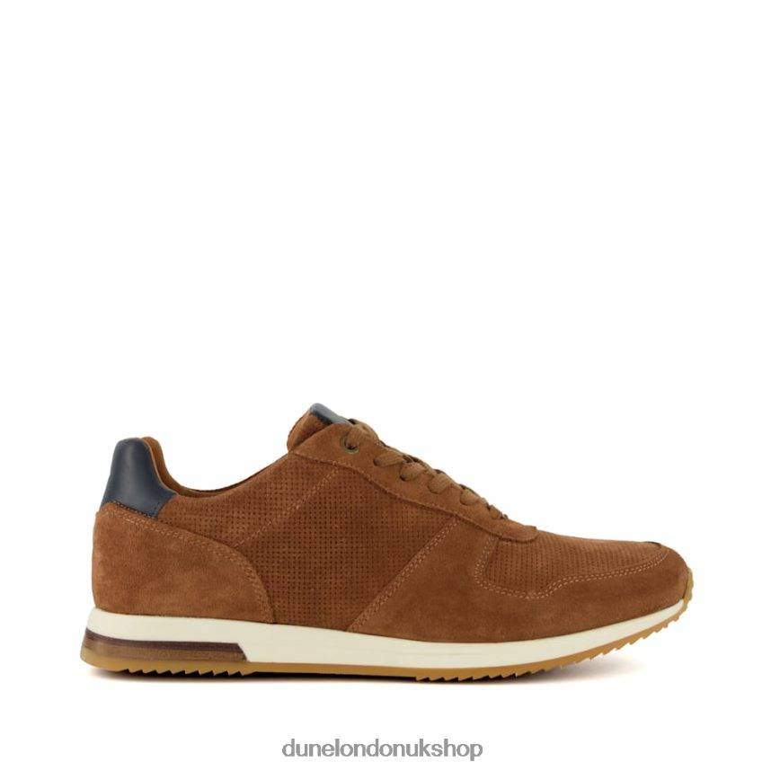 Lace-Up Runner Trainers Men N4BBPB721 Dune London Trilogy Tan