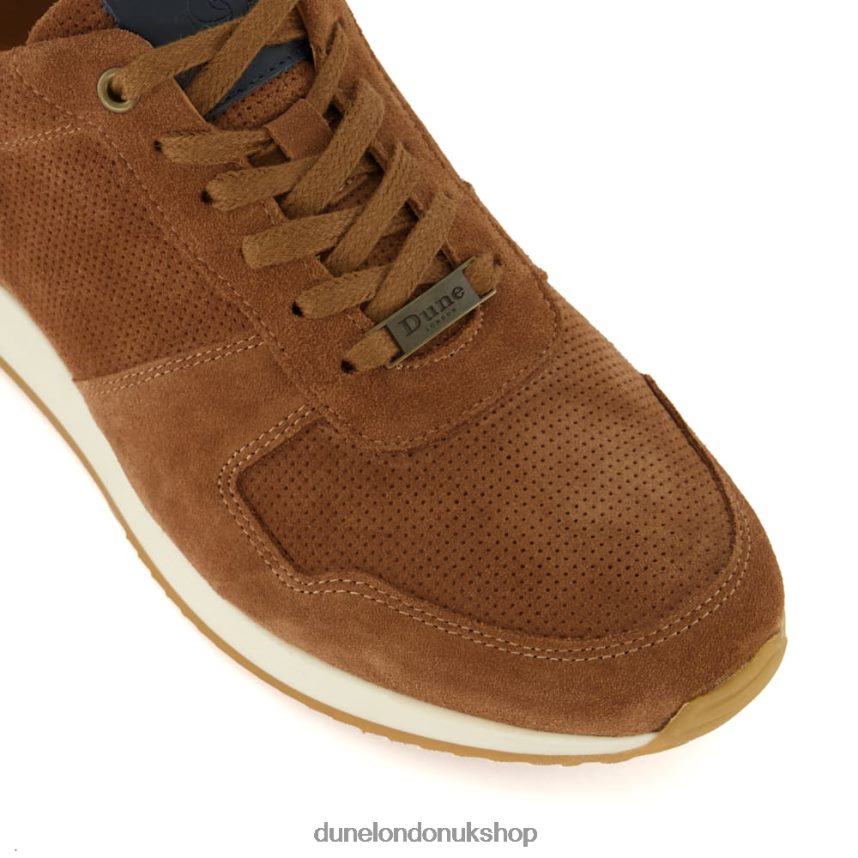 Lace-Up Runner Trainers Men N4BBPB721 Dune London Trilogy Tan