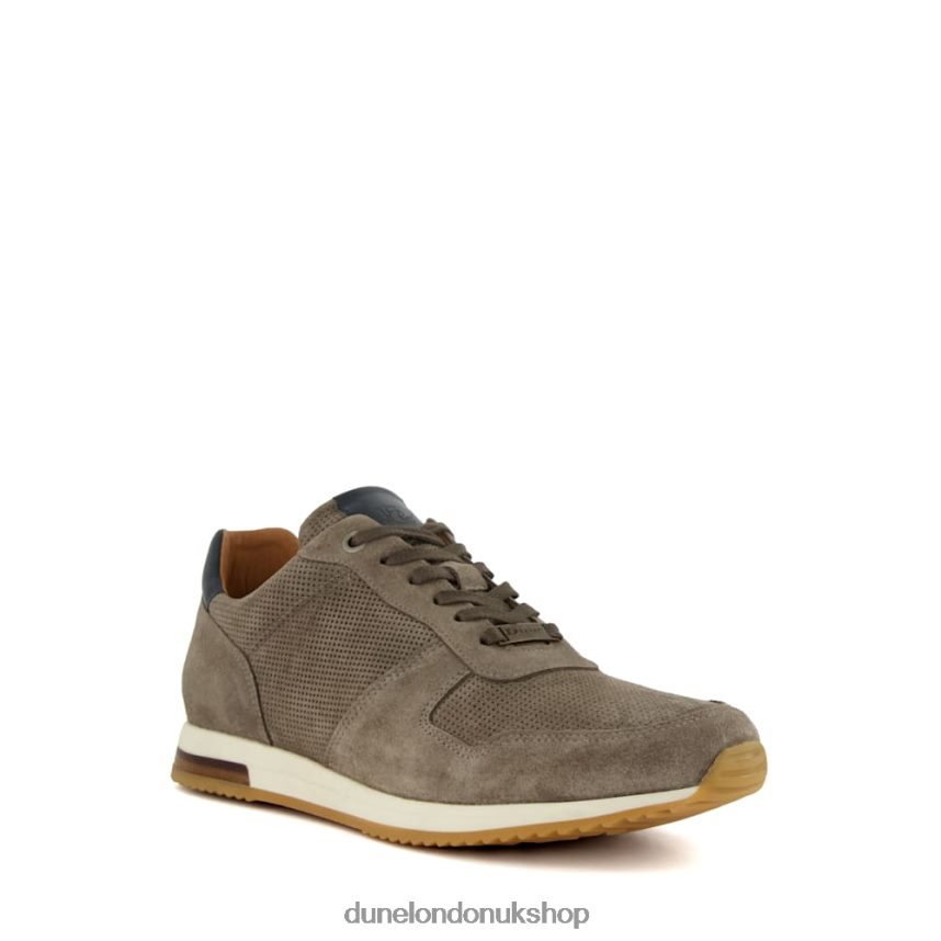 Lace-Up Runner Trainers Men N4BBPB722 Dune London Trilogy Grey