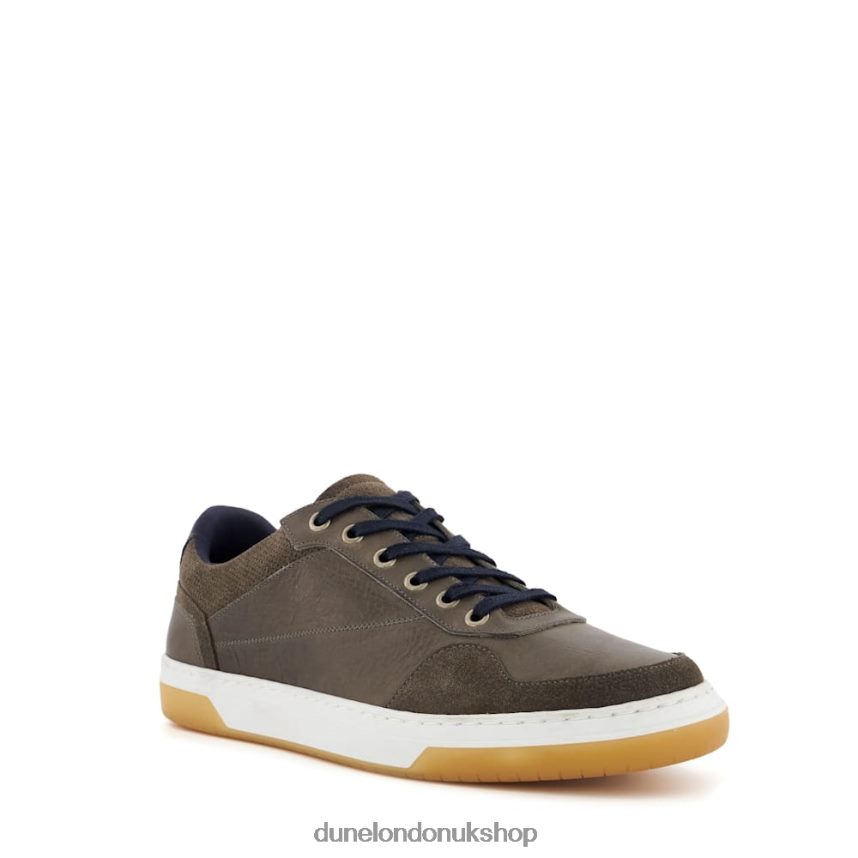 Lace-Up Trainers Men N4BBPB775 Dune London Thorin Grey - Click Image to Close